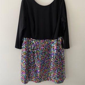 NWOT ModCloth Fit & Flare Sequin Dress 18